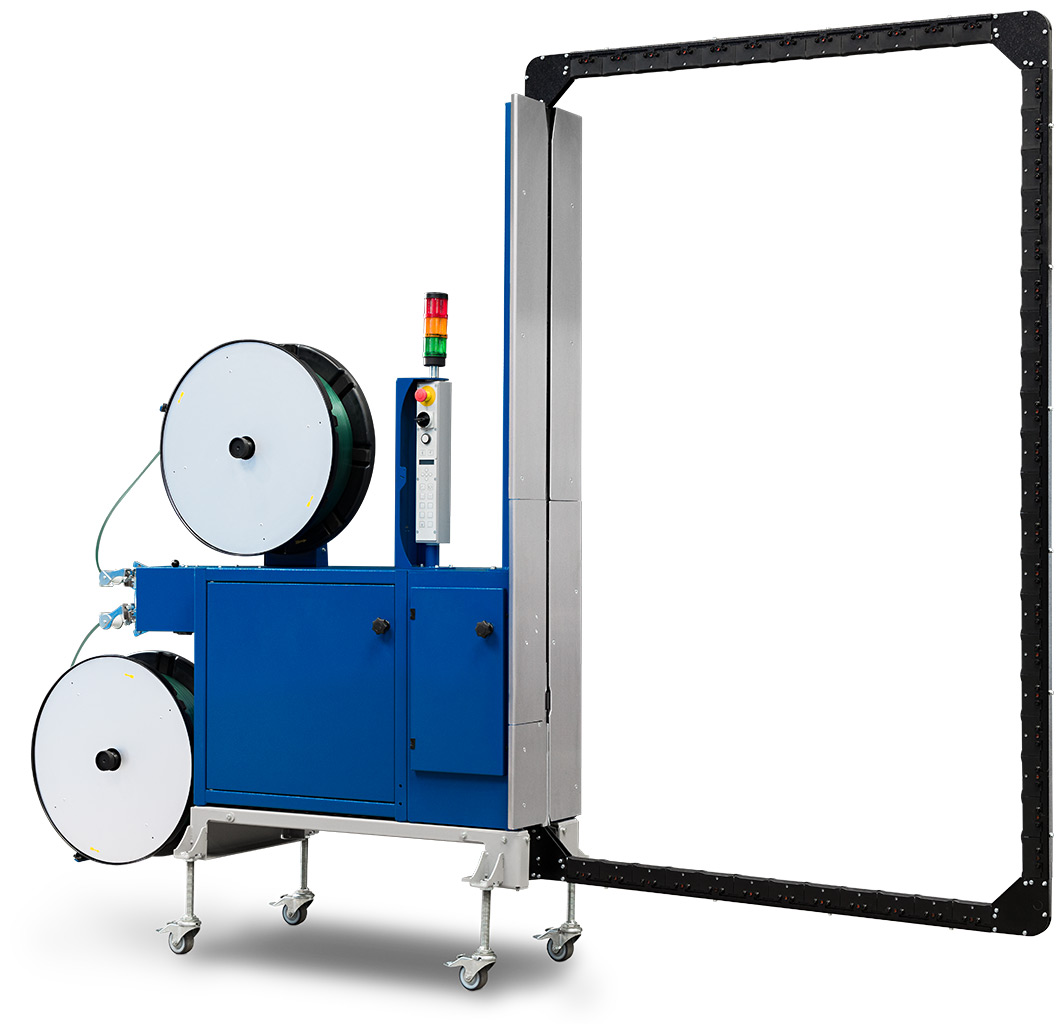 Pántológép könnyű termékek raklapon való rögzítéséhez: újdonság a Moscától!