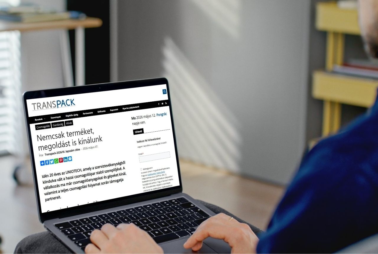 20 év csomagolástechnika: az UNIOTECH történetének középpontjában ma is a szervizszemlélet áll