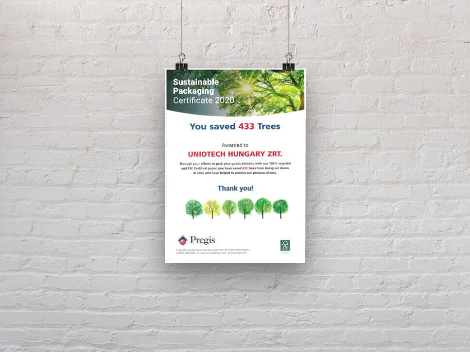 Újrahasznosított térkitöltővel 433 fát mentettünk meg